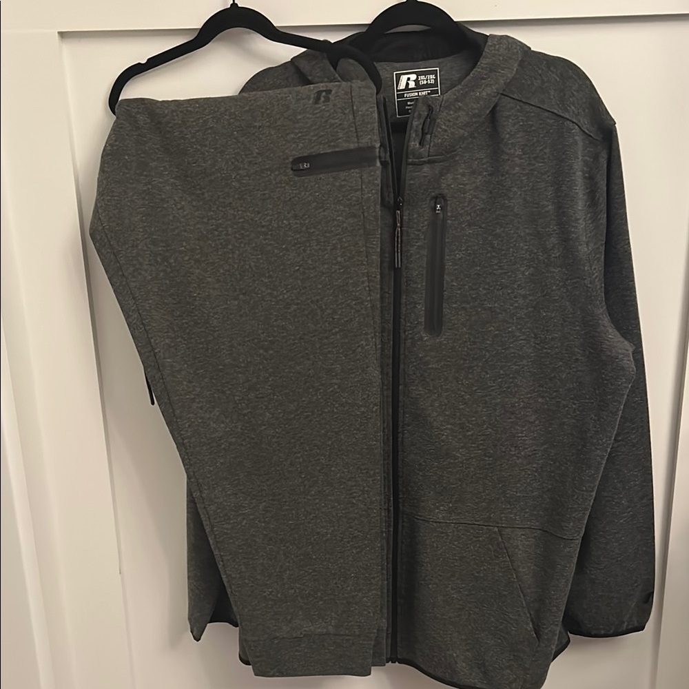 Russell Athletic Dark Gray Full-Zip Hoodie